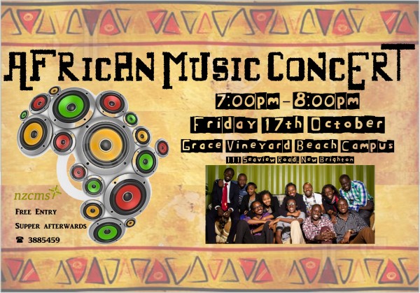 African Music Concert Poster