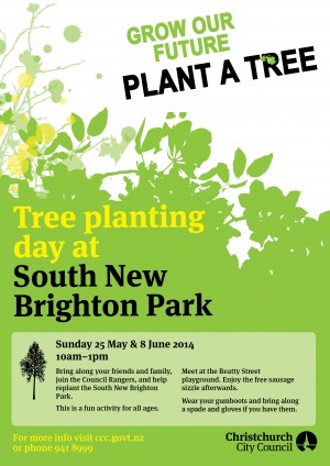 South New Brighton Tree Planting Poster WEB
